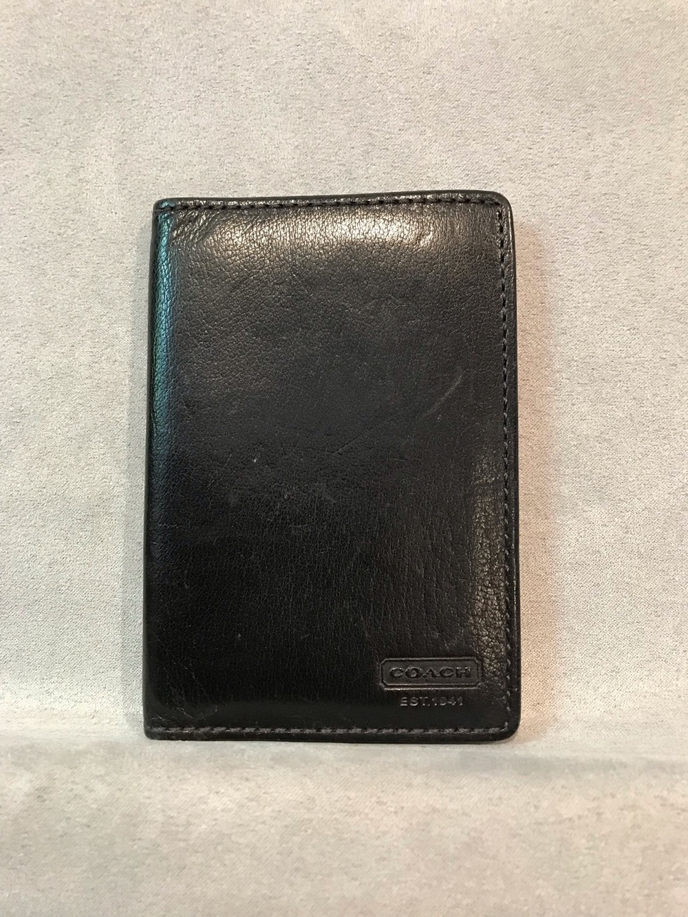 COACH Black Leather Cardholder
